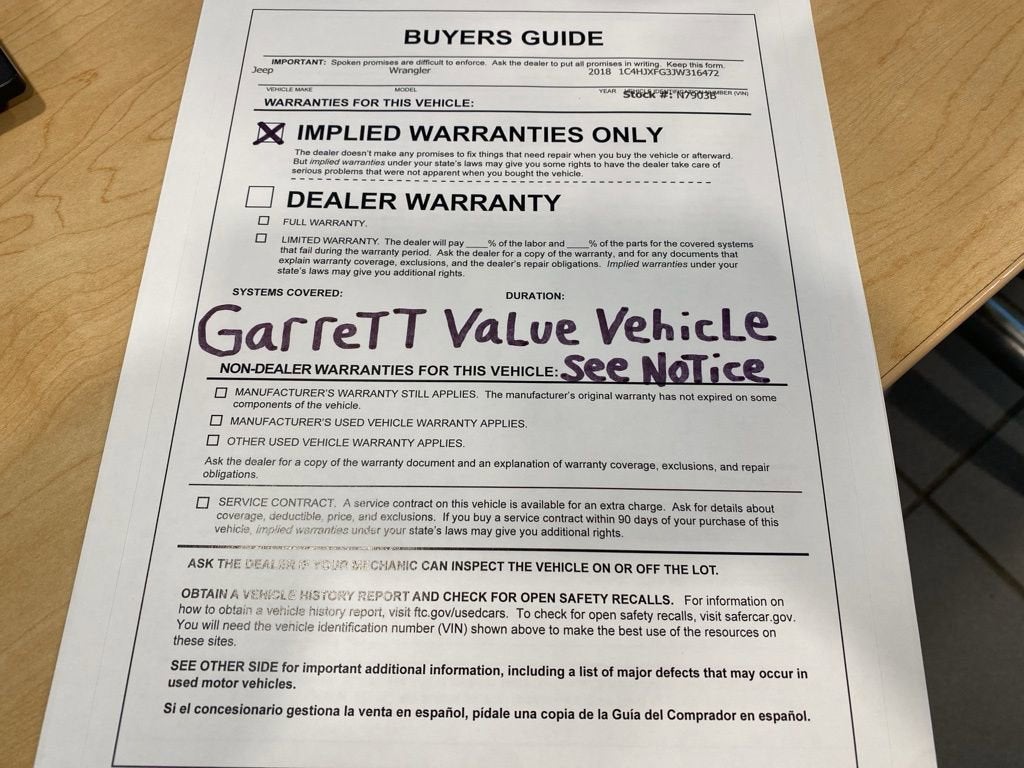 2018 Jeep Wrangler Unlimited Rubicon