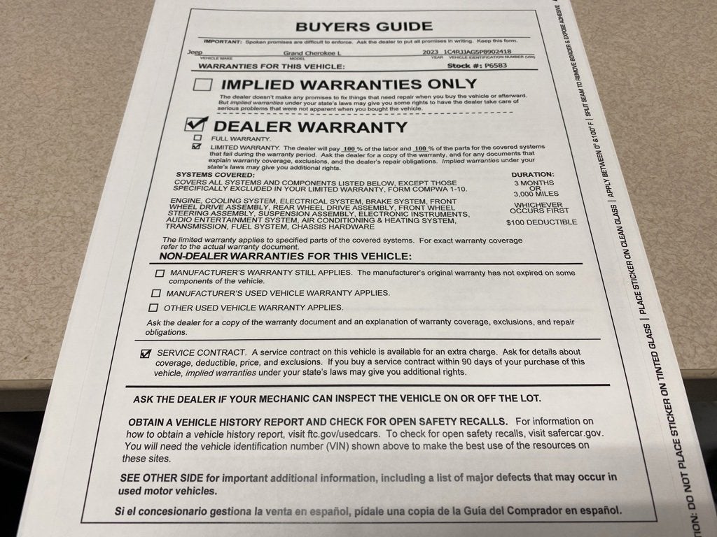 2023 Jeep Grand Cherokee L Laredo