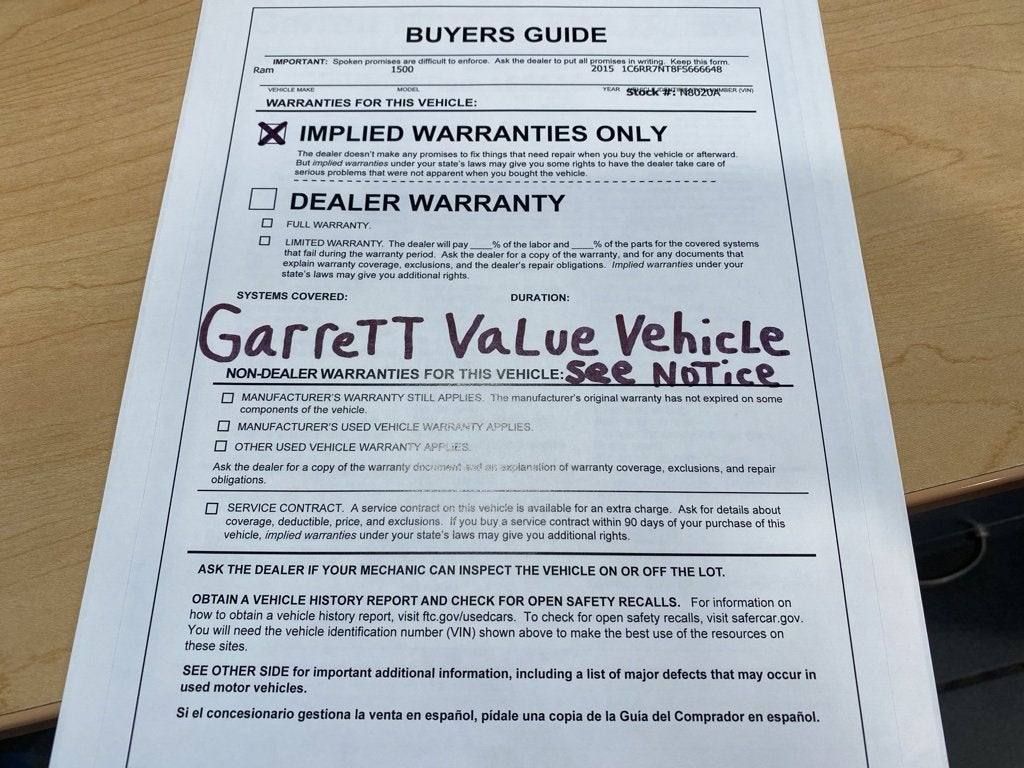 2015 RAM 1500 Laramie