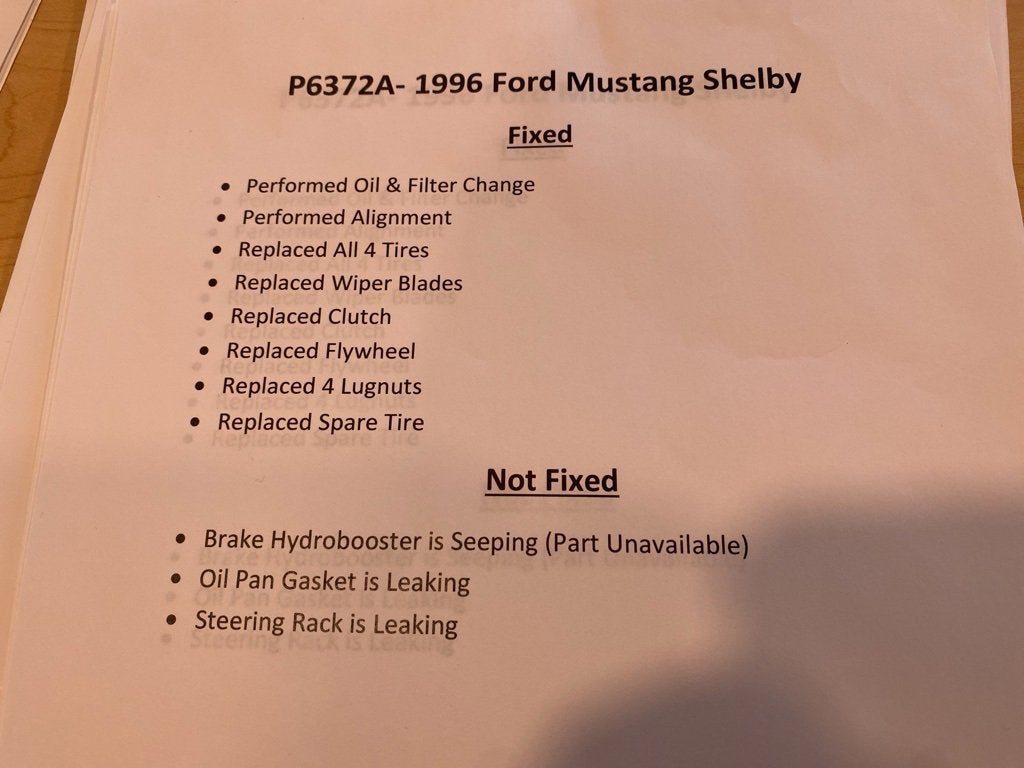 1996 Ford Mustang Cobra