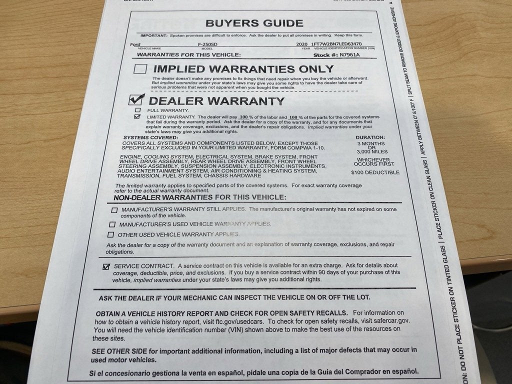2020 Ford Super Duty F-250 SRW XL