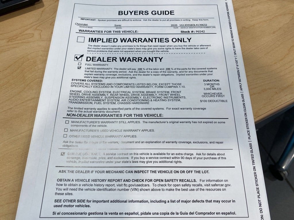 2020 Chevrolet Sonic LT Sedan