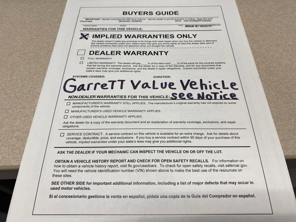 2015 Chevrolet Silverado 2500 HD LT