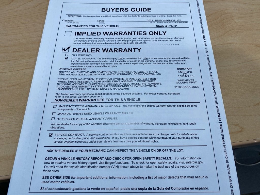 2023 Chevrolet Tahoe LT