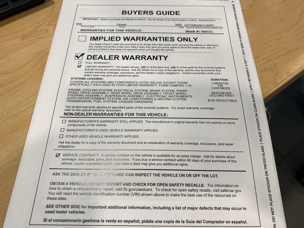 2022 GMC Canyon Elevation Standard