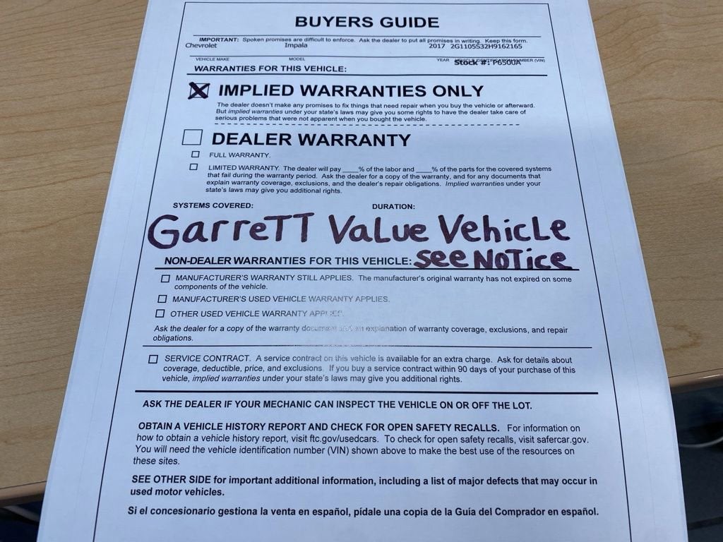 2017 Chevrolet Impala LT