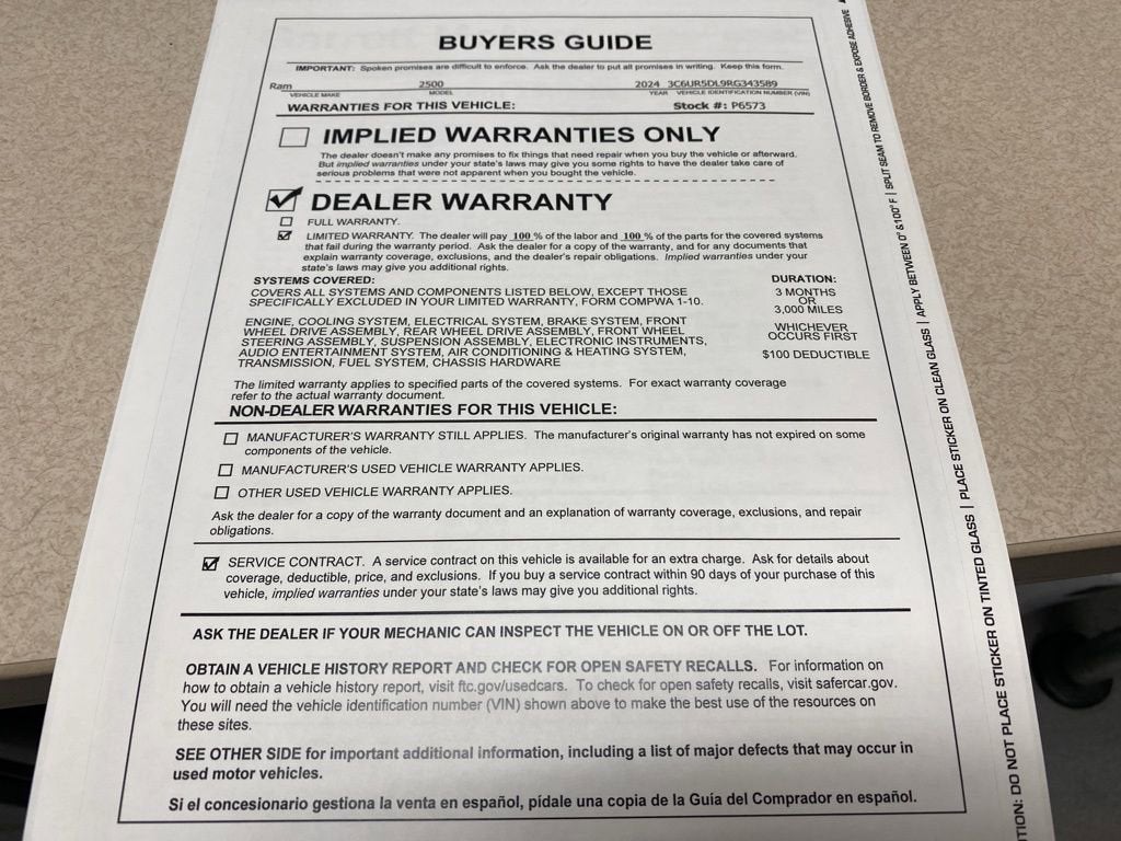 2024 RAM 2500 Big Horn