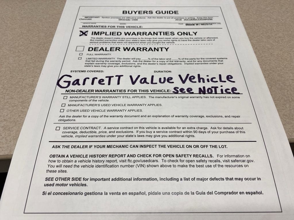 2018 Chevrolet Silverado 1500 LT