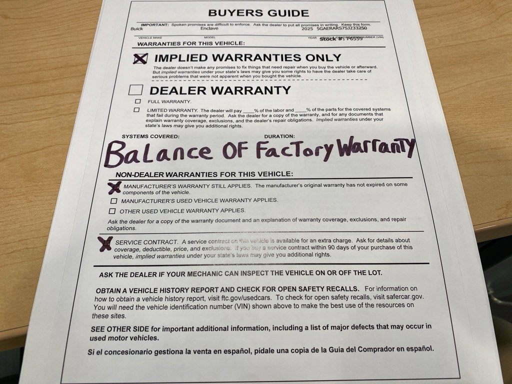 2025 Buick Enclave Preferred