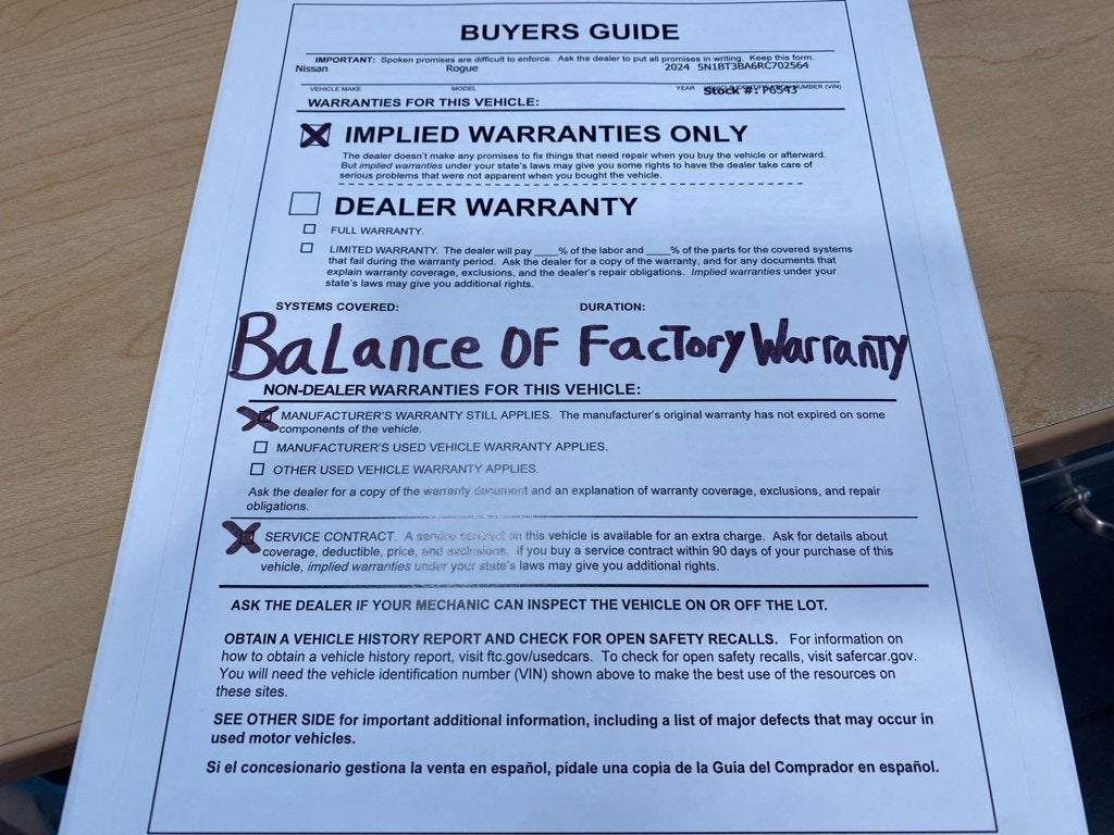 2024 Nissan Rogue SV