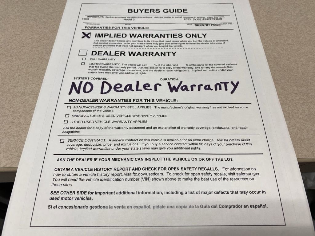 2023 Tesla Model 3 Base