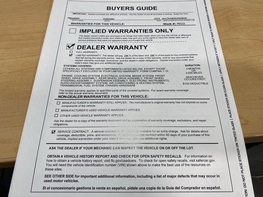 2024 Mitsubishi Outlander SE