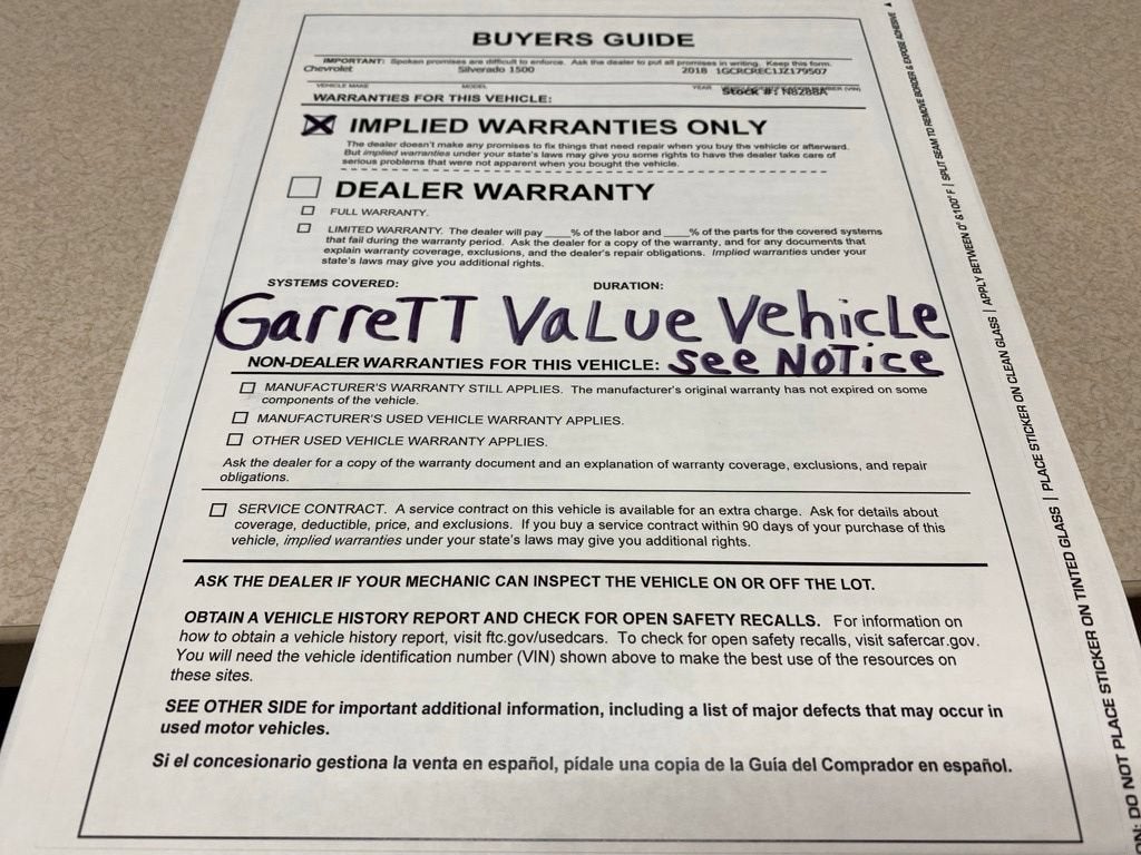 2018 Chevrolet Silverado 1500 LT