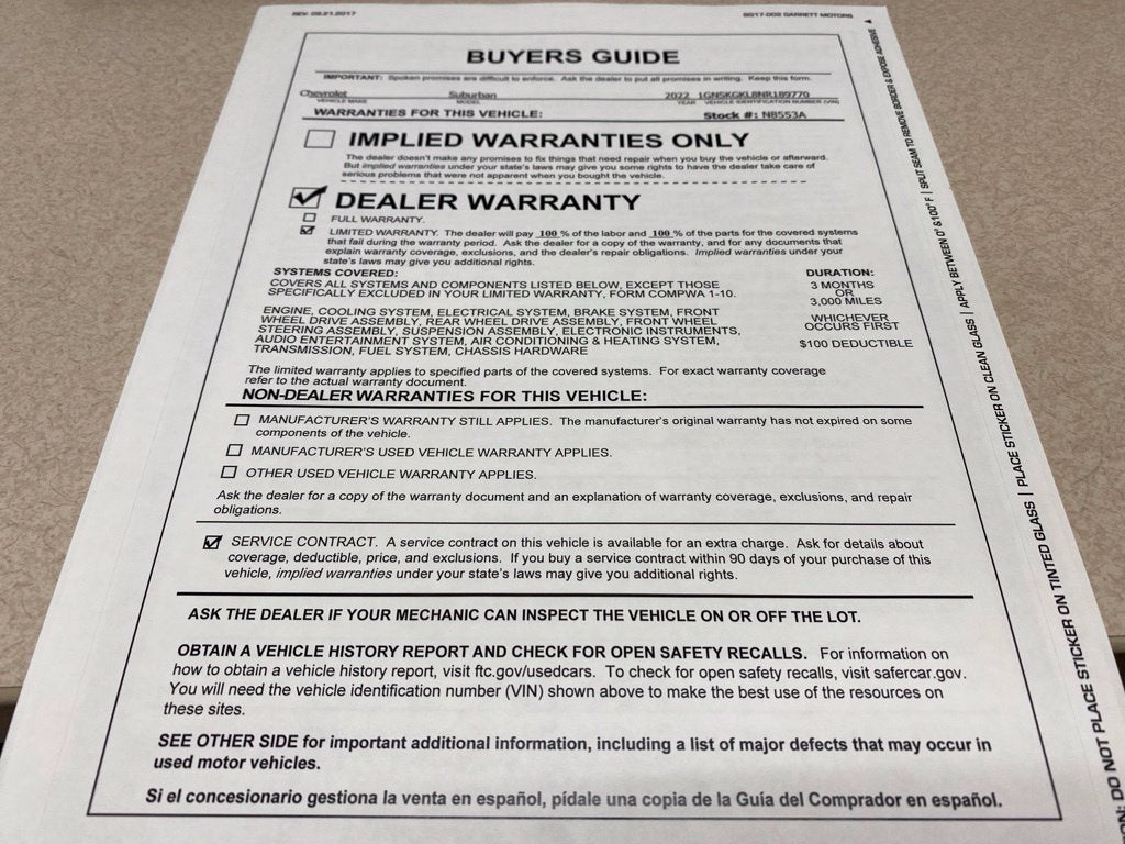 2022 Chevrolet Suburban High Country